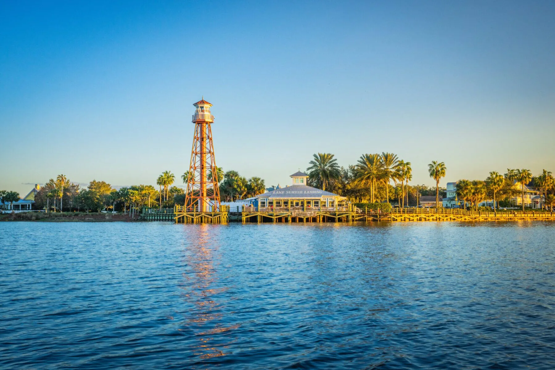 Lake Sumter Landing Market Square waterfront in The Villages, FL